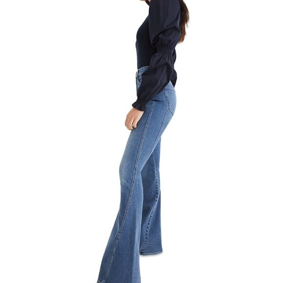 Veronica Beard Sheridan Exaggerated Flare High Rise Jeans 35” Inseam Size 30 - Picture 5 of 12